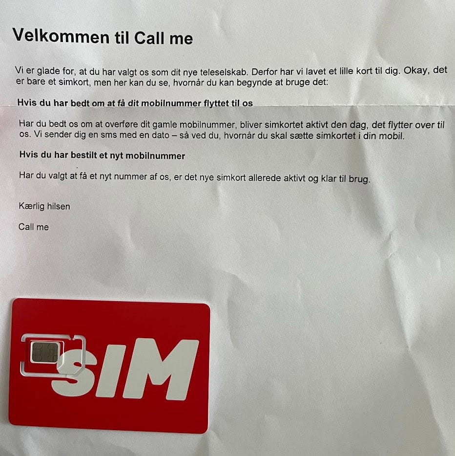 Velkommen til Call Me